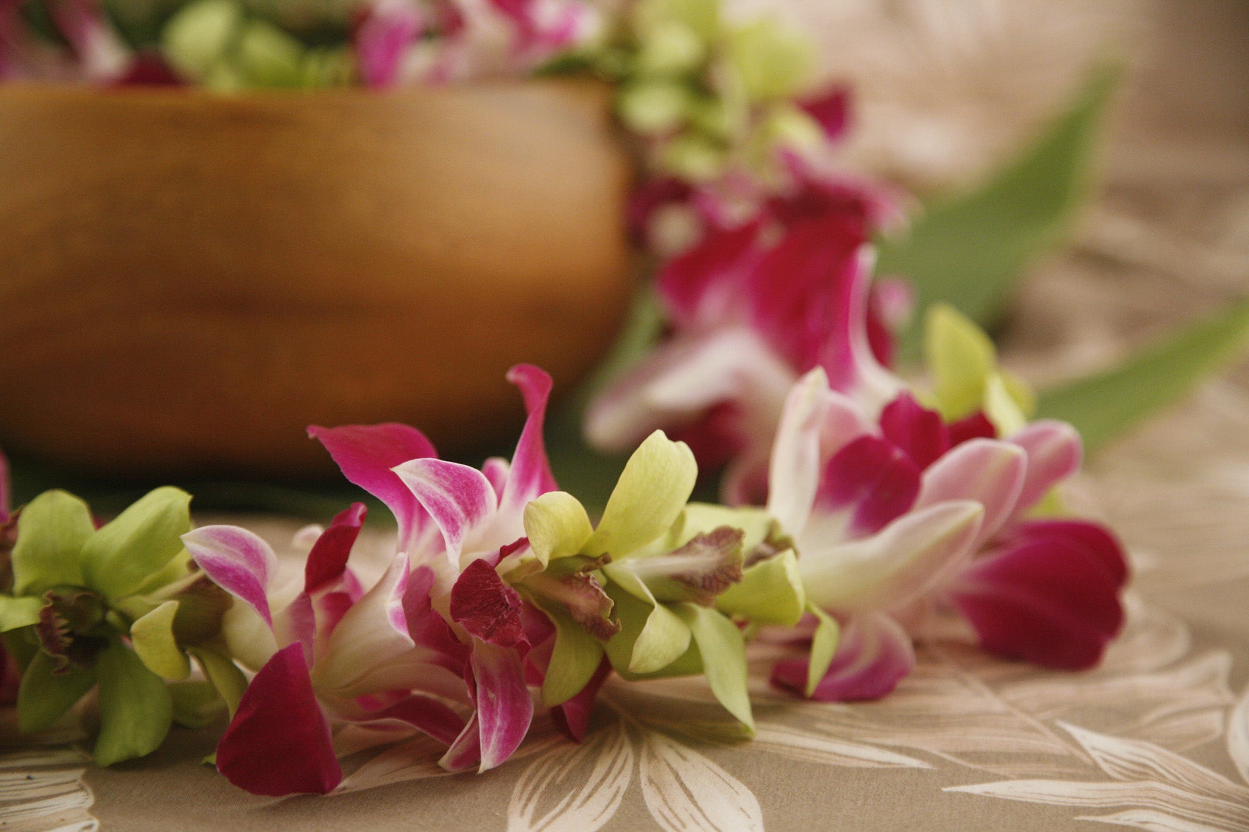 Mixed Orchid Lei Jade