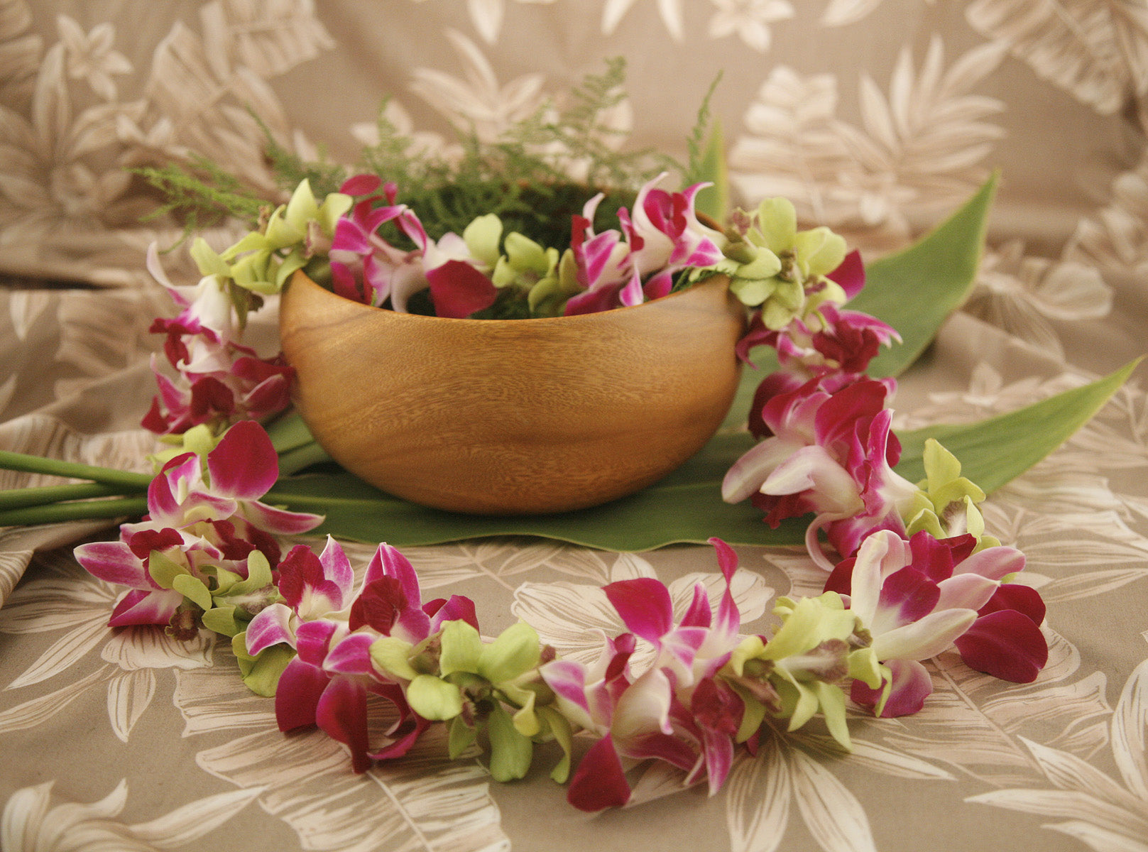 Mixed Orchid Lei Jade