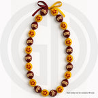 USC Arched logo w/ Hibiscus Flower Kukui Nut Lei