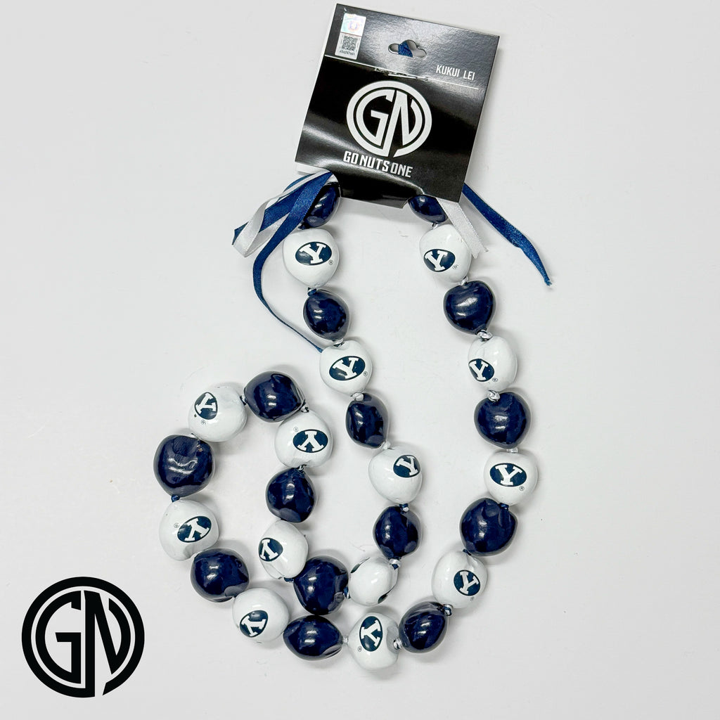 BYU Kukui Nut Lei