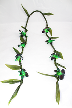 Ti Leaf with Orchid Green