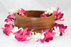 Mixed Tinted Orchid Lei Red